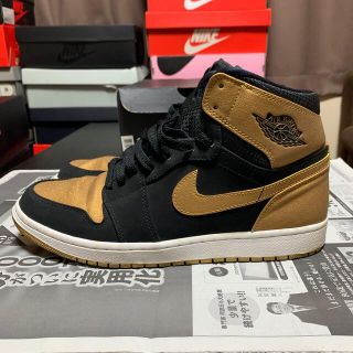 ナイキ(NIKE)のNike Air Jordan 1 Retro High Gold 金色(スニーカー)