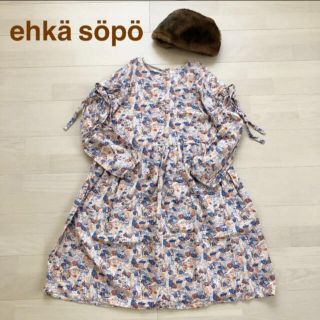 エヘカソポ(ehka sopo)の再お値下しました✩.*˚ エヘカソポ デザインワンピース(ひざ丈ワンピース)