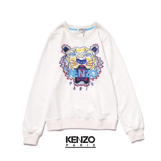 ケンゾー(KENZO)のホワイト　トレーナー　Mサイズ(スウェット)