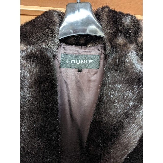 LOUNIE - LOUNIE ファーコート Mサイズ 黒よりの茶色の通販 by KS178's ...