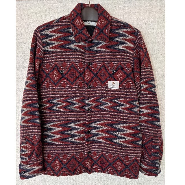 NEIGHBORHOOD(ネイバーフッド)の美品　ネイバーフッド 　ウールシャツ　RED MEN  W-SHIRT LS メンズのトップス(シャツ)の商品写真