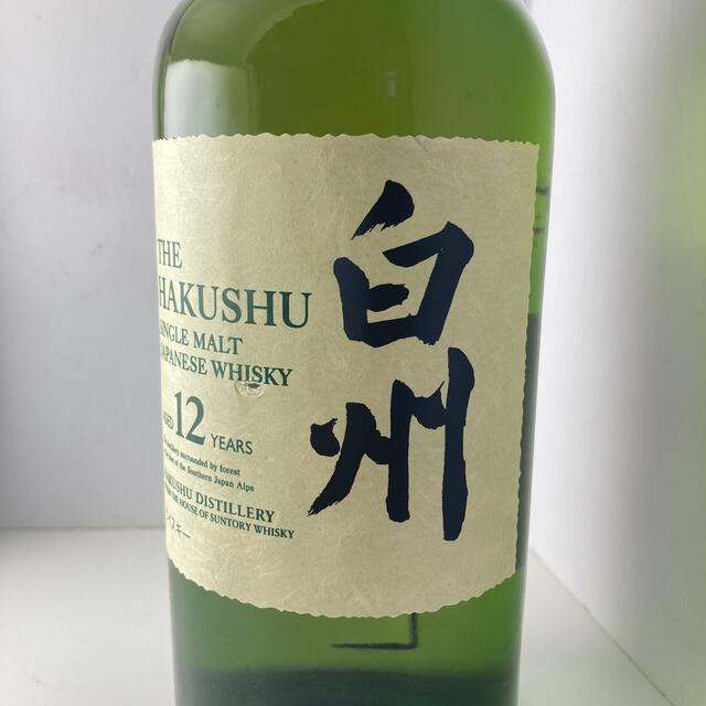 サントリー(サントリー)の【ラベル破れあり特価！】白州12年 シングルモルト 700ml 43% 食品/飲料/酒の酒(ウイスキー)の商品写真