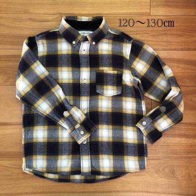 GLOBAL WORK(グローバルワーク)のネルシャツ　120〜130㎝ キッズ/ベビー/マタニティのキッズ服男の子用(90cm~)(ブラウス)の商品写真