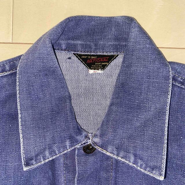 VINTAGE NATIONAL SHIRT SHOPS DENIMJACKET メンズのジャケット/アウター(Gジャン/デニムジャケット)の商品写真