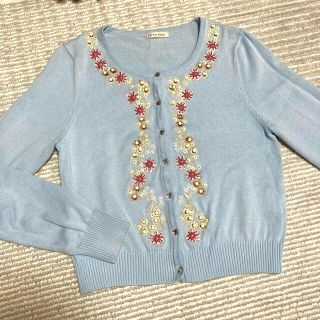 レストローズ(L'EST ROSE)のレストローズ 刺繍カーディガン(カーディガン)