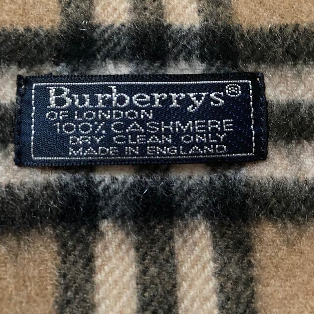 BURBERRY(バーバリー)の美品　Burberry カシミアマフラー レディースのファッション小物(マフラー/ショール)の商品写真