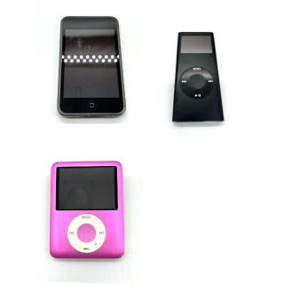 アップル(Apple)のApple　iPod 通電・動作〇　まとめ3台(ポータブルプレーヤー)