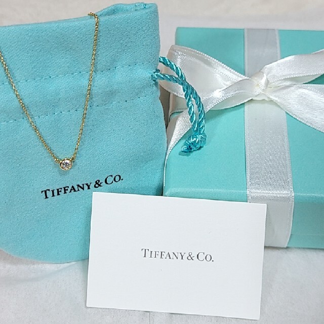Tiffany & Co.(ティファニー)の最終値下　ティファニー  バイザヤード ネックレス K18YG 750　ダイヤ  レディースのアクセサリー(ネックレス)の商品写真