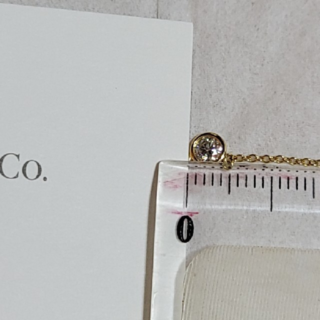 Tiffany & Co.(ティファニー)の最終値下　ティファニー  バイザヤード ネックレス K18YG 750　ダイヤ  レディースのアクセサリー(ネックレス)の商品写真