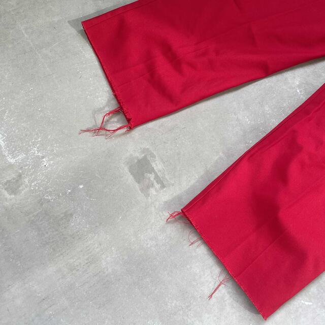 ファッション 希少 USA製 ワークパンツ 赤 レッド Dickies ワーク