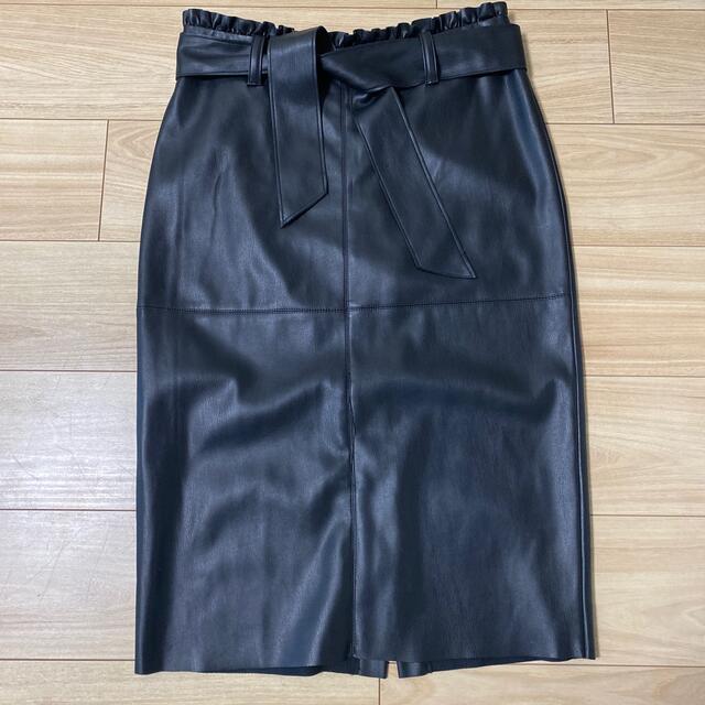 ZARA(ザラ)のZARA レザースカート レディースのスカート(ひざ丈スカート)の商品写真