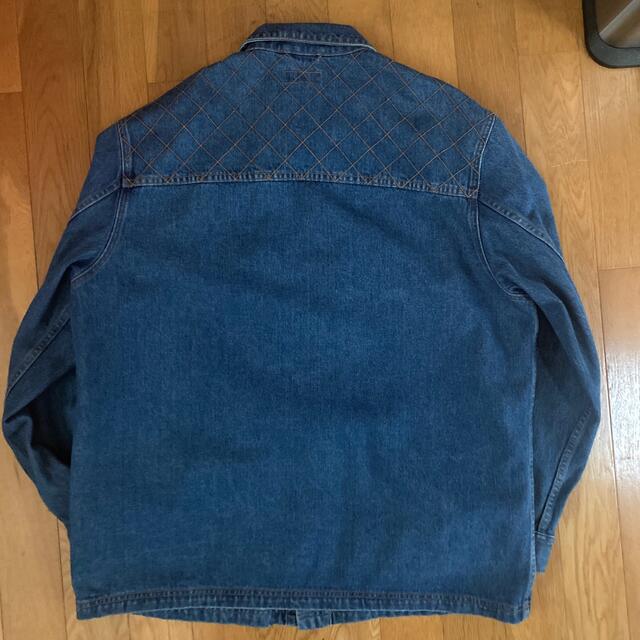 Supreme Diamond Stitch Denim Chore Coat