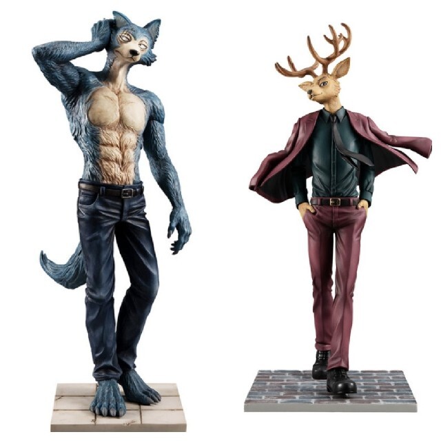 MegaHouse(メガハウス)のメガトレショップ BEASTARS レゴシ ルイ ２体セット  エンタメ/ホビーのおもちゃ/ぬいぐるみ(キャラクターグッズ)の商品写真