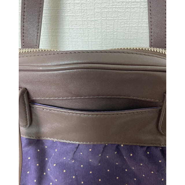 agnes b.(アニエスベー)のアニエスベーボヤージュ　トートバッグドット柄　パープル レディースのバッグ(トートバッグ)の商品写真