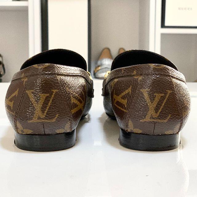 LOUIS VUITTON(ルイヴィトン)の3319 ヴィトン アッパーケース モノグラム ローファー ブラウン レディースの靴/シューズ(ローファー/革靴)の商品写真