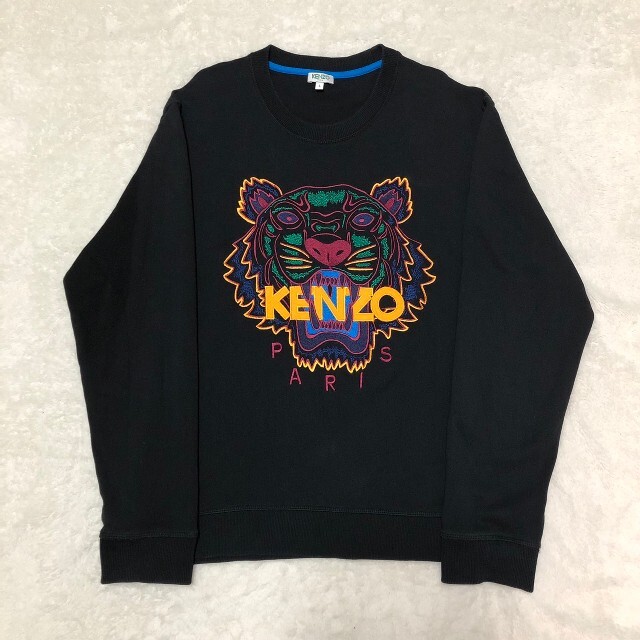 KENZO(ケンゾー)の【美品】KENZO ケンゾー トレーナー タイガー L ブラック レディースのトップス(トレーナー/スウェット)の商品写真