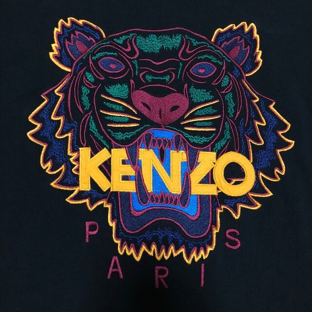 KENZO(ケンゾー)の【美品】KENZO ケンゾー トレーナー タイガー L ブラック レディースのトップス(トレーナー/スウェット)の商品写真