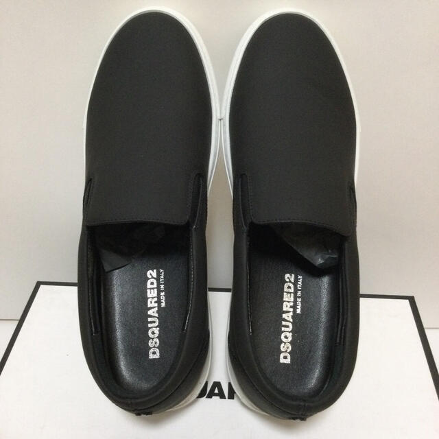 【新品】DSQUARED2 ブラックスリッポン41.5 ディースクエアード