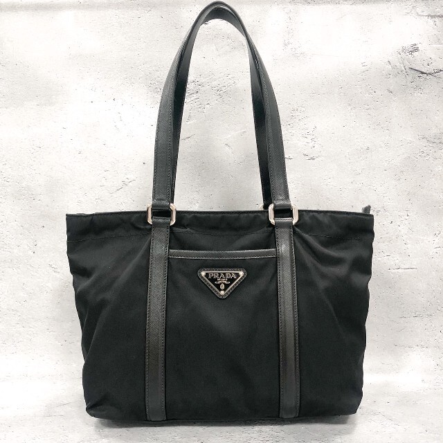 【美品激安】PRADA プラダ トートバッグ ハンドバッグ  ナイロン レザー