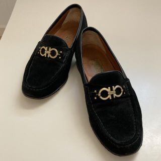 サルヴァトーレフェラガモ(Salvatore Ferragamo)のフェラガモ　ローファー　スエード　ブラック(ドレス/ビジネス)