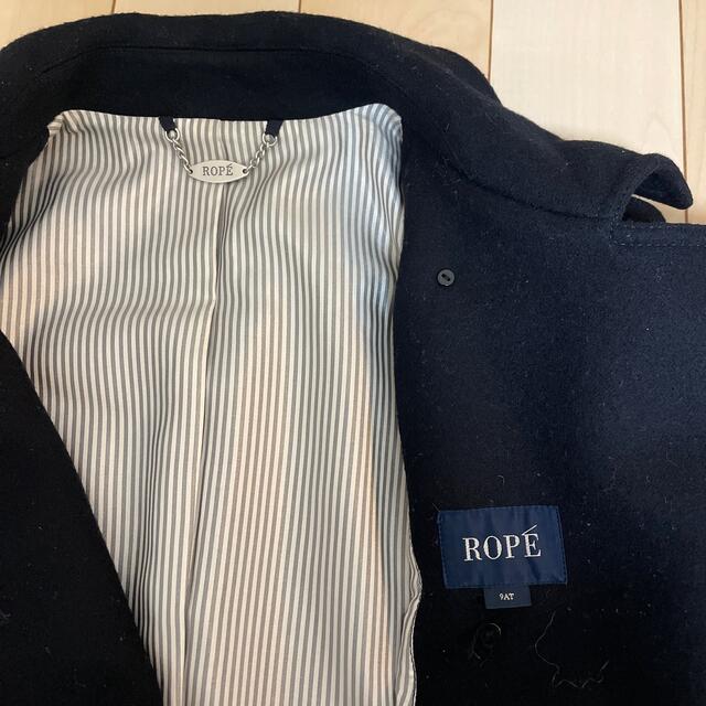【未使用】ROPE ロペ ロングコート 金ボタン レディース 裏地総柄 ウール