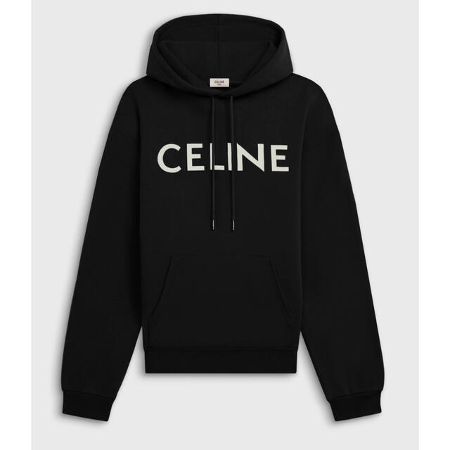 celine - CELINE ルーズスウェットシャツ / コットン ブラック / ホワイト