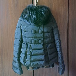 モンクレール(MONCLER)の値下げ◆MONCLER モンクレール◆ケリーファー ダウンジャケット ０ 黒(ダウンジャケット)