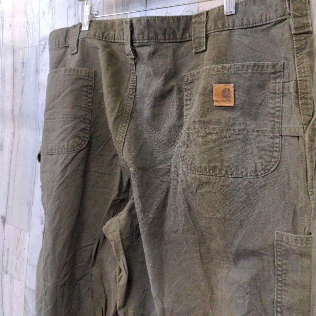 carhartt(カーハート)の美品希少90sカーハート46×30ペインターパンツ古着ダークブラウン茶色コットン メンズのパンツ(ペインターパンツ)の商品写真