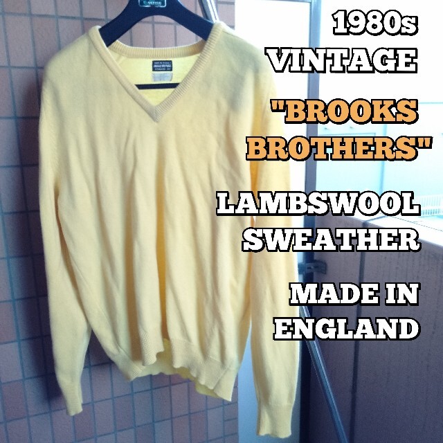 Brooks Brothers(ブルックスブラザース)の1980s BROOKS BROTHERS LAMBSWOOL SWEATHER メンズのトップス(ニット/セーター)の商品写真