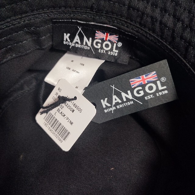 KANGOL(カンゴール)のKANGOL　(新品未使用)　バケットハット　BLACK×PINK メンズの帽子(ハット)の商品写真