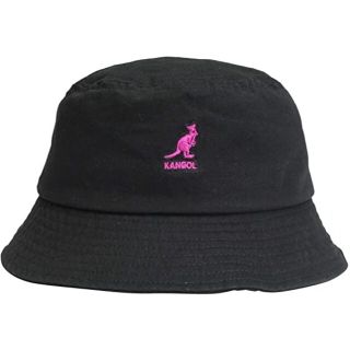 カンゴール(KANGOL)のKANGOL　(新品未使用)　バケットハット　BLACK×PINK(ハット)