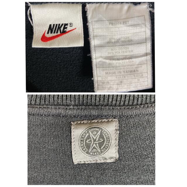 NIKE(ナイキ)のナイキ★刺繍ロゴ入りスウェット　黒　Mサイズ　90'S メンズのトップス(スウェット)の商品写真