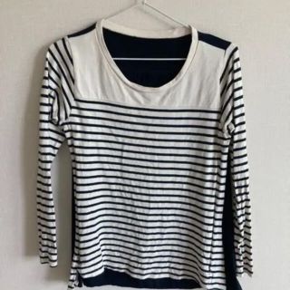 授乳服 長袖 ボーダーカットソーの通販 by ai's shop|ラクマ