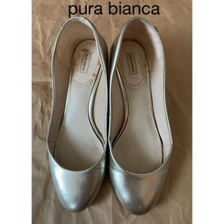 【pura bianca】プーラビアンカ　靴　パンプス　シルバー(ハイヒール/パンプス)