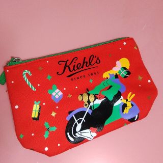 キールズ(Kiehl's)のKiehl's キールズ ポーチ ホリデイ クリスマス 限定品 赤(ポーチ)