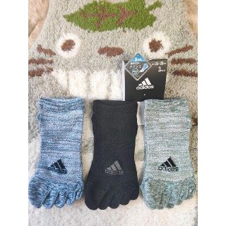 アディダス(adidas)のadidas 26～28cm5本指ソックス 3足セットくるぶし丈(ソックス)