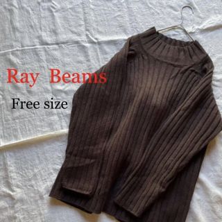 レイビームス(Ray BEAMS)のレイビームス Ray beams バック リボン プルオーバー ブラウン(ニット/セーター)