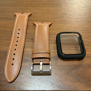 アップルウォッチ(Apple Watch)のアップルウォッチ バンド/カバー セット44mm(レザーベルト)