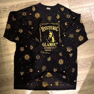 ヒステリックグラマー(HYSTERIC GLAMOUR)のhysteric トップスandスカート ネイビー(トレーナー/スウェット)