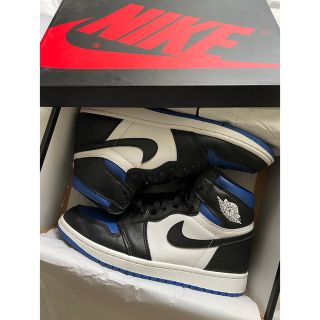 ナイキ(NIKE)のnike air jordan1 royal toe 26(スニーカー)