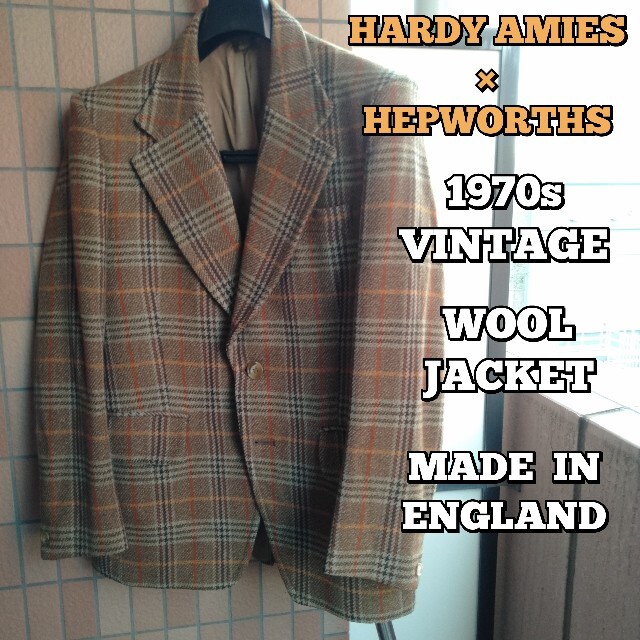 1970s HARDY AMIES×HEPWORTHS WOOL JACKETイギリス製