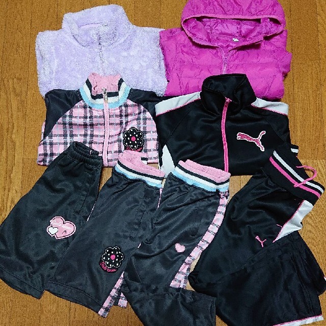 PUMA(プーマ)のジャージ上下セット120㎝ アウター入りまとめ売り キッズ/ベビー/マタニティのキッズ服女の子用(90cm~)(その他)の商品写真