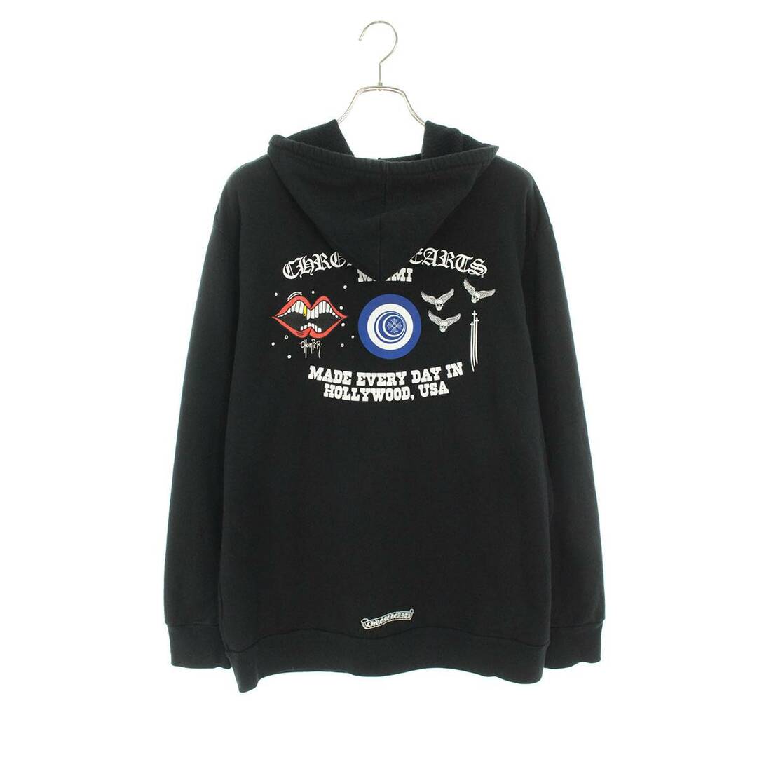 クロムハーツ SWTSHRT HD ZIP Miami限定バックプリントジップアップパーカー  メンズ XXL