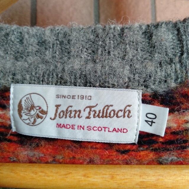 JOHN TULLOCH(ジョンタロック)のJOHN TULLOCH WOOL SWEATHER　スコットランド製 メンズのトップス(ニット/セーター)の商品写真