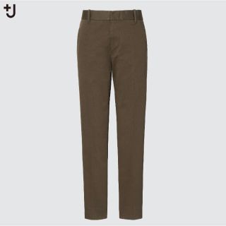 ユニクロ(UNIQLO)のユニクロ　UNIQLO +j コットンテーパードパンツ 76 OLIVE(チノパン)