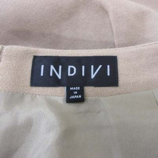 INDIVI(インディヴィ)のインディヴィ フレアスカート ミモレ ロング ウール 40 ベージュ  レディースのスカート(ロングスカート)の商品写真