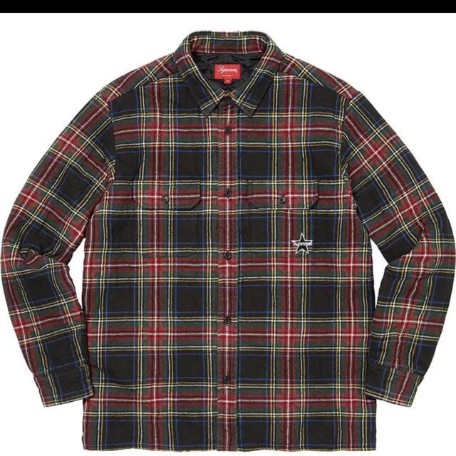 Supreme Quilted Plaid Flannel Shirt m