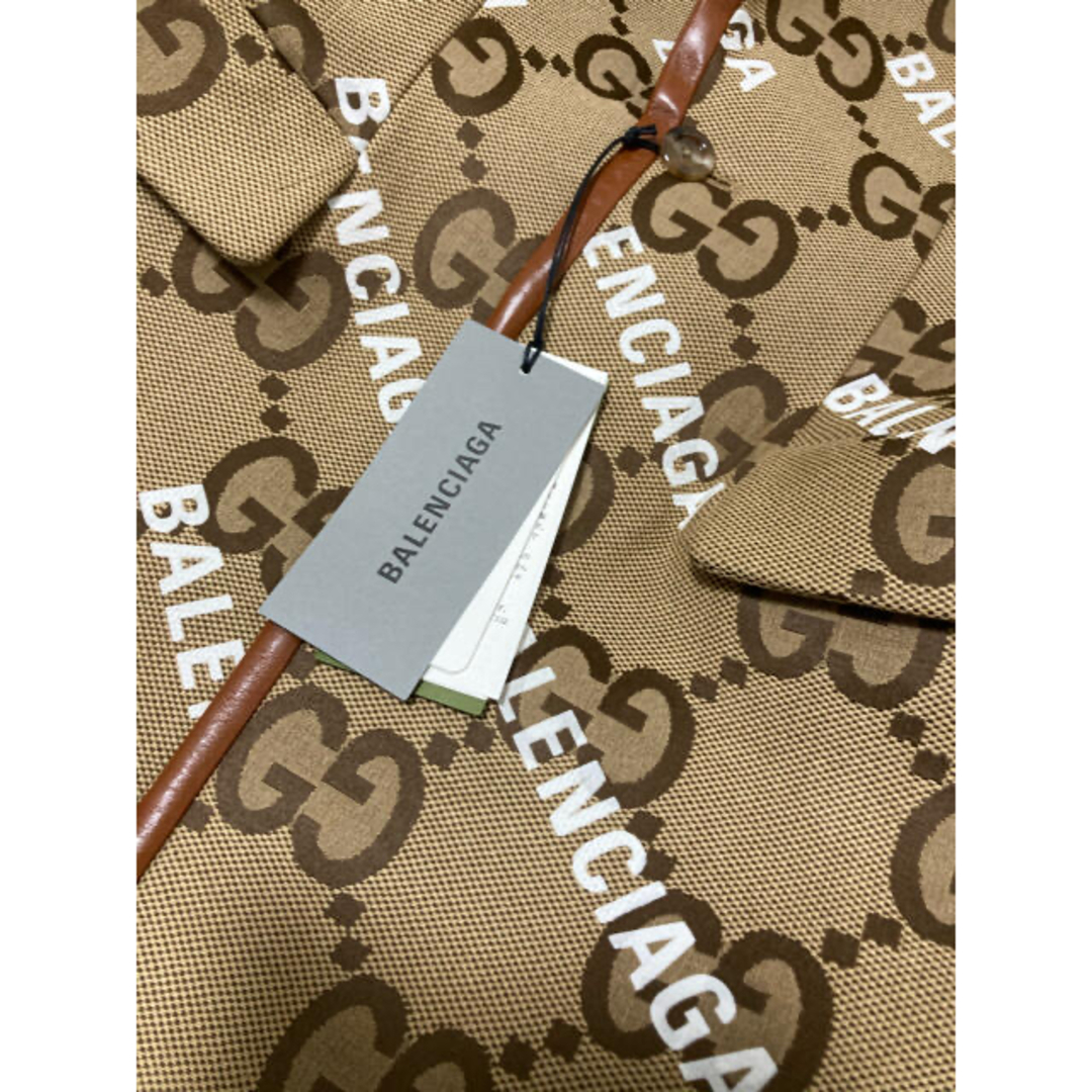 Gucci(グッチ)のGUCCI バレンシアガ　コラボ　ダブルネーム　テーラードジャケット　サイズ46 メンズのジャケット/アウター(テーラードジャケット)の商品写真