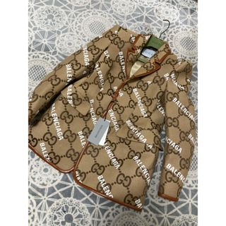 グッチ(Gucci)のGUCCI バレンシアガ　コラボ　ダブルネーム　テーラードジャケット　サイズ46(テーラードジャケット)