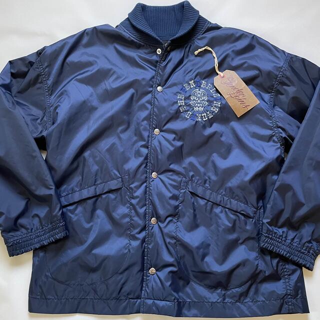 はスタジャ tenderloin nylon rib jacket navy TvjpV-m67368988155